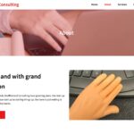A screen shot of the Tiny Hands Consulting Site.